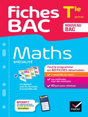 cover image of Fiches bac--Maths Tle (spécialité)--Bac 2025